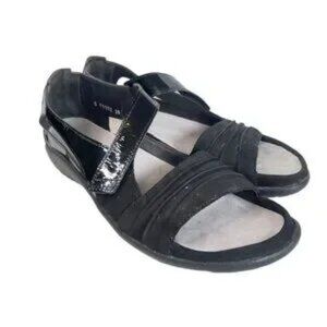 NAOT Papaki Women’s Black Closed Heel Sandals Orthotic Friendly Euro 39